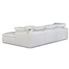Image 4 : BNIB Moe's - TERRA 4PC MODULAR SECTIONAL FABRIC WHITE - RP: $5500 - Dimensions: 114.0 W X 76.0