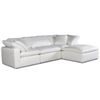 Image 2 : BNIB Moe's - TERRA 4PC MODULAR SECTIONAL FABRIC WHITE - RP: $5500 - Dimensions: 114.0 W X 76.0