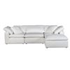 Image 1 : BNIB Moe's - TERRA 4PC MODULAR SECTIONAL FABRIC WHITE - RP: $5500 - Dimensions: 114.0 W X 76.0