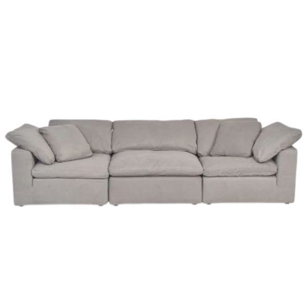 BNIB Moe's - TERRA 3PC MODULAR SOFA LIGHT GREY - RP: $5000 - Dimensions: 114.0W X 76.0"