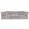 Image 1 : BNIB Moe's - TERRA 3PC MODULAR SOFA LIGHT GREY - RP: $5000 - Dimensions: 114.0W X 76.0"