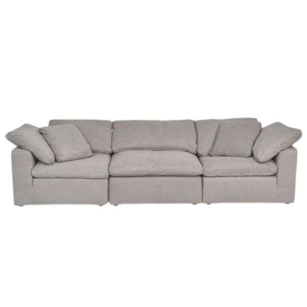 BNIB Moe's - TERRA 3PC MODULAR SOFA LIGHT GREY - RP: $5000 - Dimensions: 114.0W X 76.0"