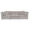 Image 1 : BNIB Moe's - TERRA 3PC MODULAR SOFA LIGHT GREY - RP: $5000 - Dimensions: 114.0W X 76.0"