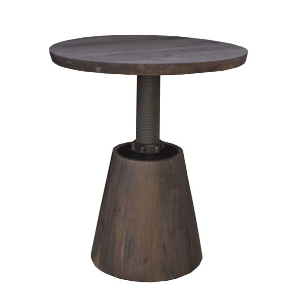 NEW LH - Bronx Bistro Crank Table - Vinegar Matte - Retails:  2,000.00 -  Dimensions: 36 x 36 x 42