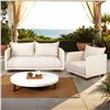 Image 1 : NEW LH - Ivory Coast Outdoor - Loveseat - Retails:   1,450.00 - Dimensions(in): 59.4 x 30.9 x 23.4