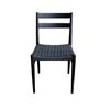 Image 1 : NEW LH - Jakarta Dining Chair - Black/Black Woven Seat- Retails:  499.00
