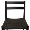 Image 3 : NEW LH - Jakarta Dining Chair - Black/Black Woven Seat- Retails:  499.00