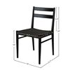 Image 4 : NEW LH - Jakarta Dining Chair - Black/Black Woven Seat- Retails:  499.00