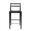 Image 1 : NEW LH -Jakarta Counter Stool with Back - Black/Black Woven Seat - Retails:   649.00