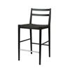 Image 2 : NEW LH -Jakarta Counter Stool with Back - Black/Black Woven Seat - Retails:   649.00