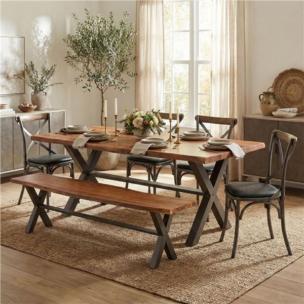 NEW LH - Restore Dining Table 98" - Retails:   3,300.00 - Dimensions(in): 98.5 x 40 x 30