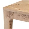 Image 3 : NEW LH  - Mappa Side Table - Light Burl - Retails:  560.00 - Dimensions(in):21.7 x 21.7 x 22