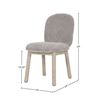 Image 3 : NEW LH  - Oasis Dining Chair - Greige w/ White Legs - Retails:   360.00