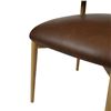 Image 4 : NEW LH - Milo Dining Chair - Mocha  - Retails: 800.00 - Dimensions (in):21.6 x 23.6 x 31.4