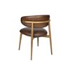 Image 6 : NEW LH - Milo Dining Chair - Mocha  - Retails: 800.00 - Dimensions (in):21.6 x 23.6 x 31.4