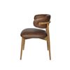 Image 7 : NEW LH - Milo Dining Chair - Mocha  - Retails: 800.00 - Dimensions (in):21.6 x 23.6 x 31.4