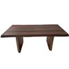 Image 1 : NEW LH - Taj Solid Wood Live Edge Table w/ Wooden Base - Retails:  2,900.00 - Dimensions (in):76