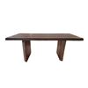 Image 2 : NEW LH - Taj Solid Wood Live Edge Table w/ Wooden Base - Retails:  2,900.00 - Dimensions (in):76
