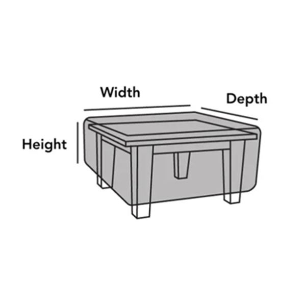 BNIB LH  - Vineyard Outdoor Cover Only - Coffee Table with Wood Top - Retails:  59.00