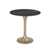 Image 5 : NEW LH - Pandora Bistro Table - Italian Black Marble - Retails:  2,200.00 - Dimensions (in):30 x 30