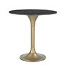 Image 4 : NEW LH - Pandora Bistro Table - Italian Black Marble - Retails:  2,200.00 - Dimensions (in):30 x 30