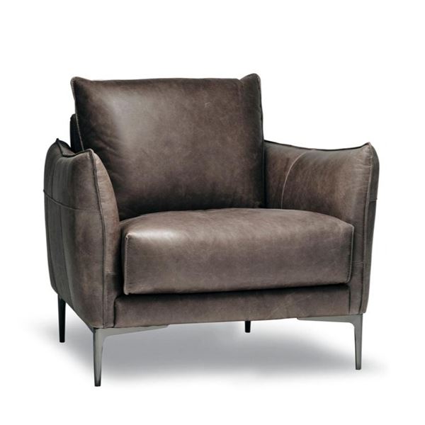 Stylus - BNIB Aldo Chair - Saddlebag Lead, RV: $3299 CAD, H34" x D39" x L36"