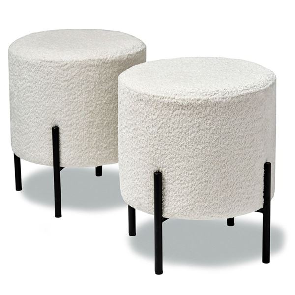Stylus - BNIB 1 Pcs Peggy Ottoman - Flipside Moon, RV: $399 CAD, H18" x Dia 15"