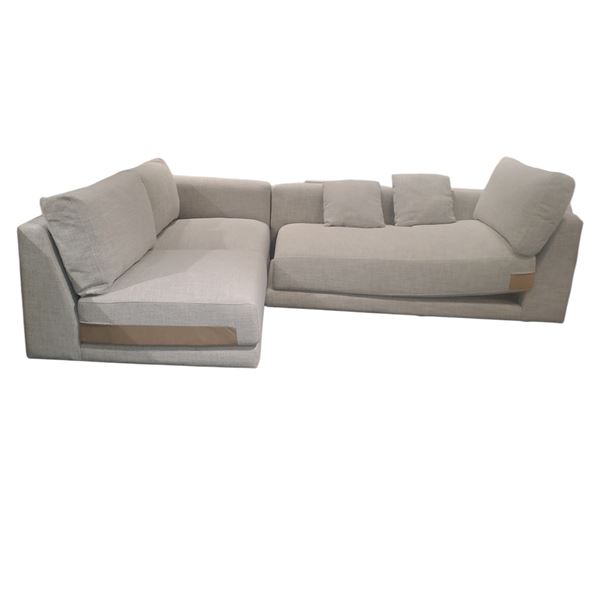Stylus - New Ames Sectional - Elliston Oyster, H32" x W109" x D72" (store display item without box)