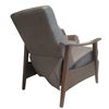 Image 2 : Stylus - New Vern Pushback Chair - Grandview Charcoal, H41" x W28" x D36"  (store display item witho