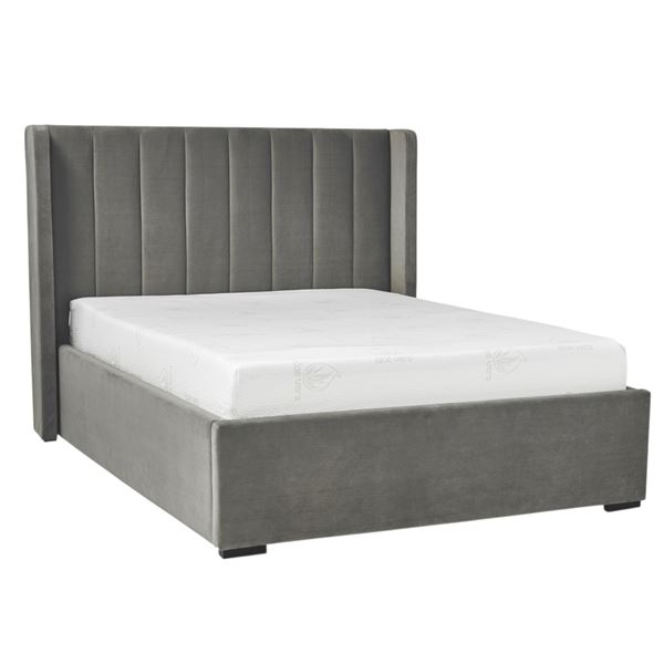Stylus - New - Aava King Bed - Grey
