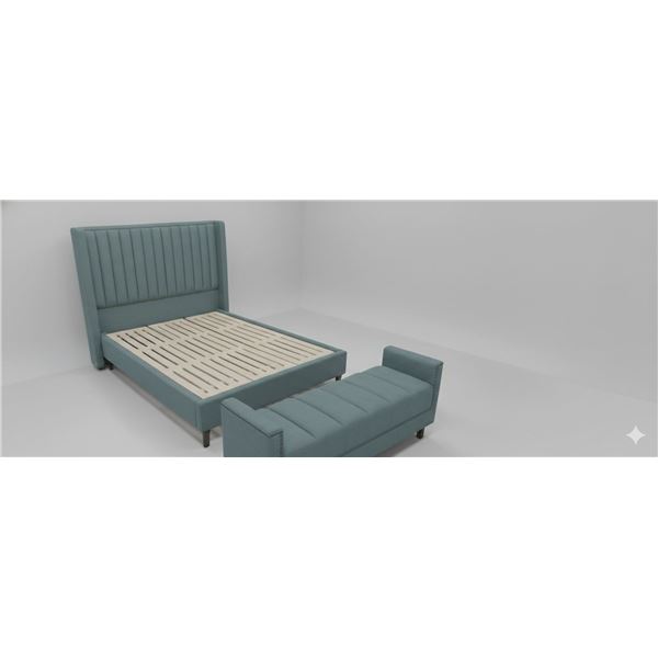 Queen Size-Upholstered Platform Bed (No Boxspring Required)