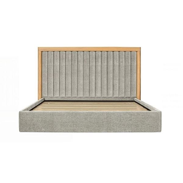 Moe's Collection-Nina King Bed (Complete) -  Mist Grey
