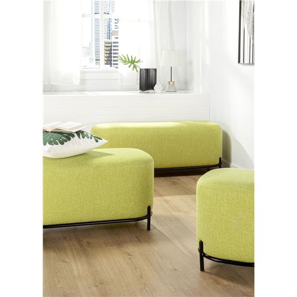 Torre & Tagus- Ashton Weave Long Bench- Green