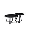 Image 1 : Epiphany Black 2pc Nesting Coffee Table