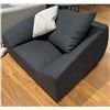 Image 2 : New Modern Black Lounge Chair, h23" x W40" x D36"