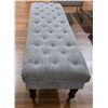 Image 3 : Long Grey Fabric Bench