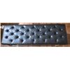 Image 3 : Long Grey Leather Bench