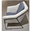 Image 3 : Grey/White Modern Accent Chair