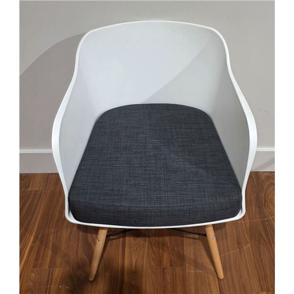 Modern White Accent Chair