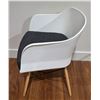 Image 3 : Modern White Accent Chair