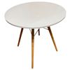 Image 2 : Modern White Nook Table, H28" x Dia. 27"
