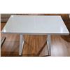 Image 1 : Modern White Extendable Study Desk