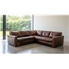 Image 1 : Restoration Hardware - Maxwell Leather Sectional - RV: $12,975 CAD, H29" x W99" x D99"