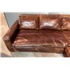 Image 2 : Restoration Hardware - Maxwell Leather Sectional - RV: $12,975 CAD, H29" x W99" x D99"