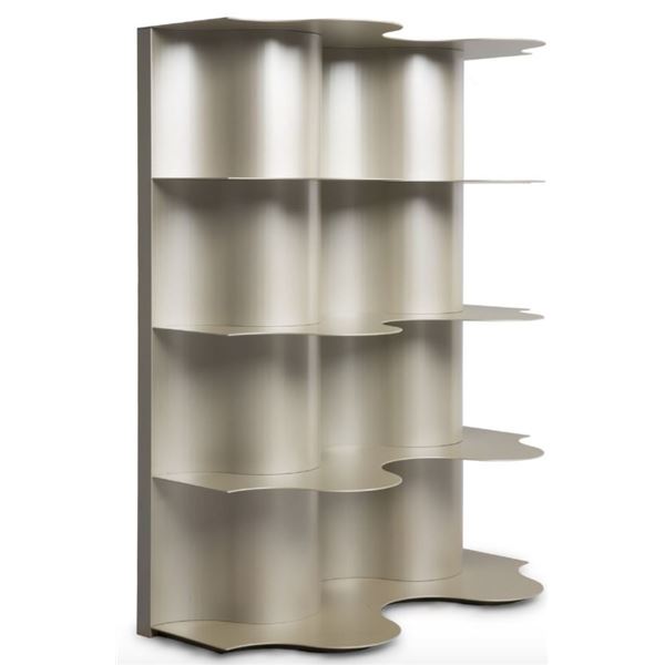 Natuzzi - BNIB Gold Bookcase - RV: $7140 CAD - Made in Italy - H49" x W39" x D18"