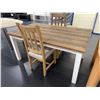 Image 2 : New LH Provence Dining Table - RV: $1350 CAD, H30" x W63" x D37" (store display item without box)