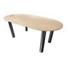 Image 1 : New Moe's Fia Dining Table Travertine - RV: $3199 CAD (VE-1124-34-0 / store display item without box