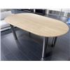 Image 3 : New Moe's Fia Dining Table Travertine - RV: $3199 CAD (VE-1124-34-0 / store display item without box