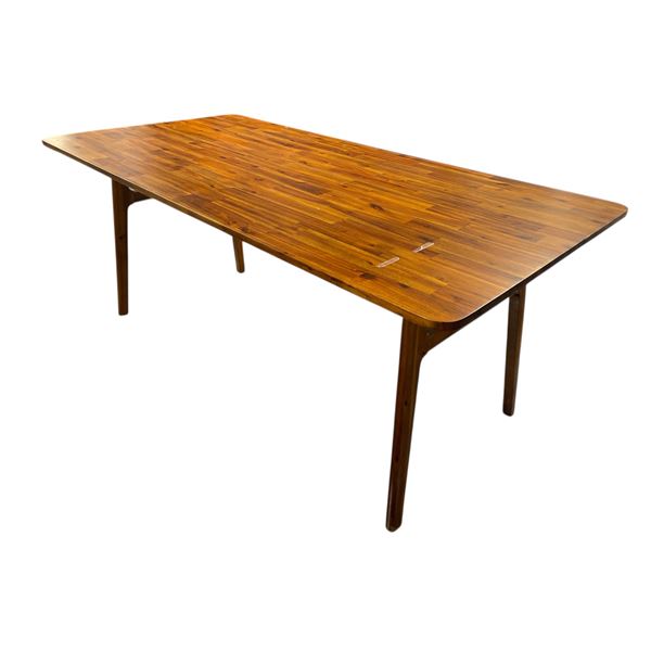 New LH Walnut Dining Table - H30" x W71" x D35" (store display item without box)