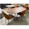 Image 2 : New LH Oval Dining Table Walnut - RV: $1999 CAD - H30" x W71" x D39" (store display item without box